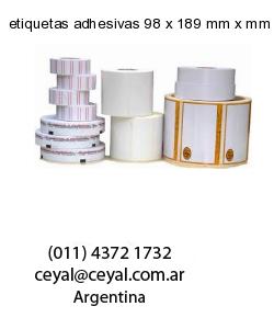 etiquetas adhesivas 98 x 189 mm x mm