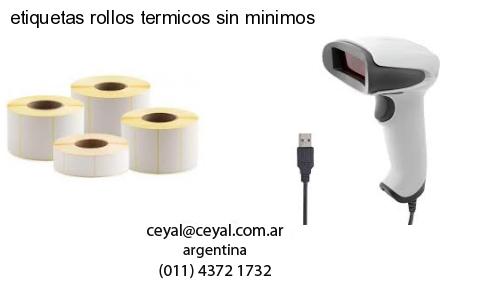 etiquetas rollos termicos sin minimos