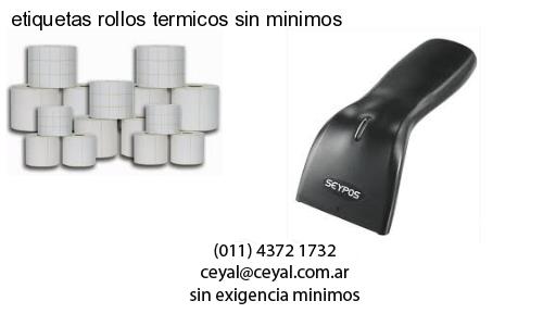 etiquetas rollos termicos sin minimos
