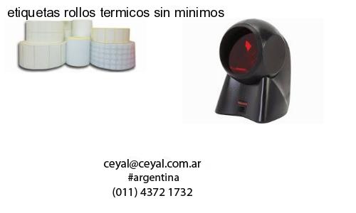 etiquetas rollos termicos sin minimos