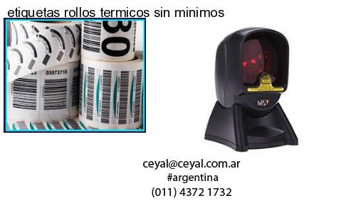 etiquetas rollos termicos sin minimos