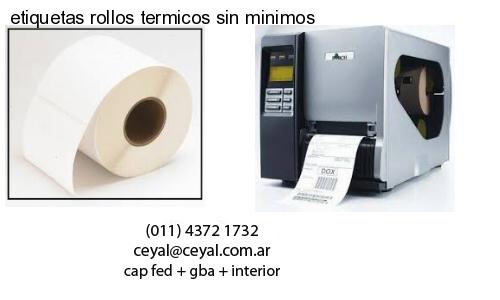 etiquetas rollos termicos sin minimos