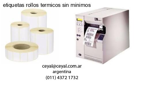 etiquetas rollos termicos sin minimos