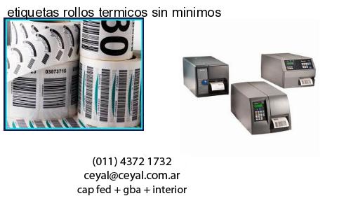 etiquetas rollos termicos sin minimos