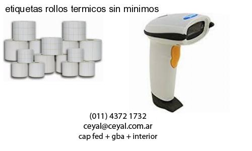 etiquetas rollos termicos sin minimos
