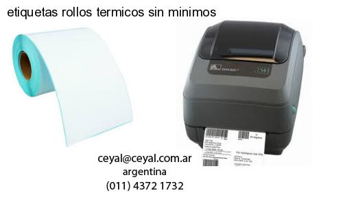 etiquetas rollos termicos sin minimos