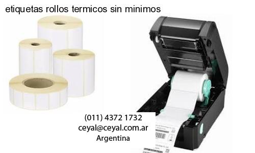 etiquetas rollos termicos sin minimos