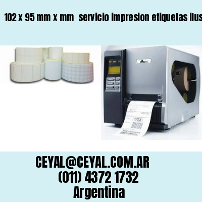 102 x 95 mm x mm  servicio impresion etiquetas ilustracion
