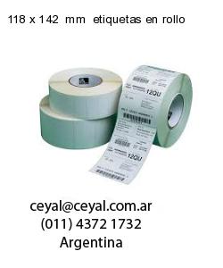 118 x 142  mm  etiquetas en rollo