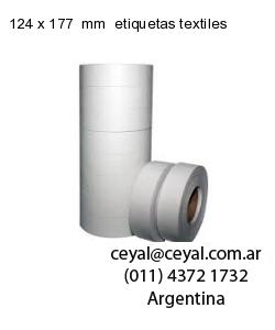 124 x 177  mm  etiquetas textiles