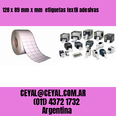 128 x 89 mm x mm  etiquetas textil adesivas