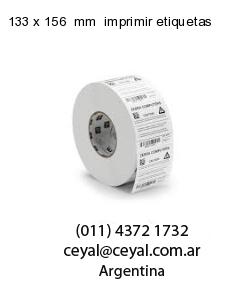 133 x 156  mm  imprimir etiquetas
