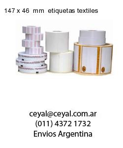 147 x 46  mm  etiquetas textiles