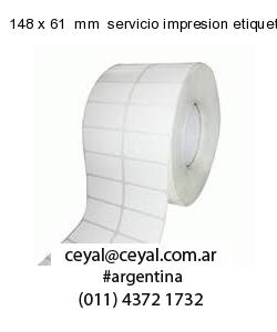 148 x 61  mm  servicio impresion etiquetas codigos