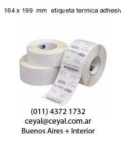 164 x 199  mm  etiqueta termica adhesiva