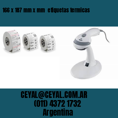 166 x 187 mm x mm  etiquetas termicas