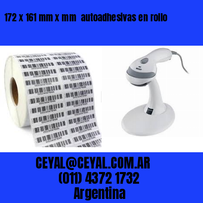 172 x 161 mm x mm  autoadhesivas en rollo