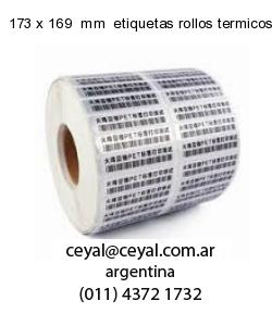 173 x 169  mm  etiquetas rollos termicos