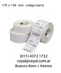 176 x 109  mm  codigo barra