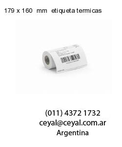 179 x 160  mm  etiqueta termicas