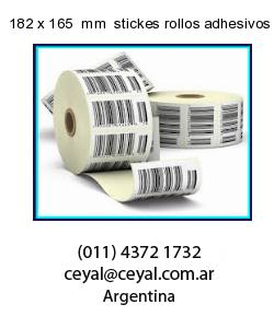 182 x 165  mm  stickes rollos adhesivos