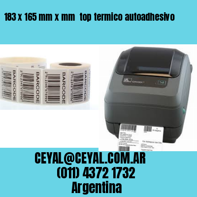183 x 165 mm x mm  top termico autoadhesivo