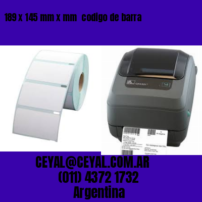 189 x 145 mm x mm  codigo de barra