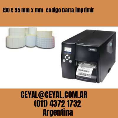 190 x 95 mm x mm  codigo barra imprimir