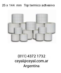 25 x 144  mm  Top termico adhesivo