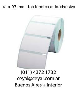 41 x 97  mm  top termico autoadhesivo