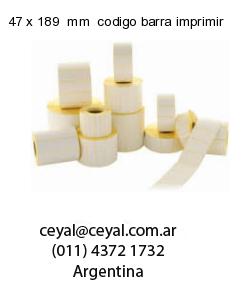 47 x 189  mm  codigo barra imprimir