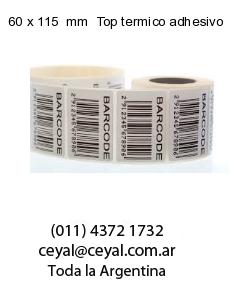 60 x 115  mm  Top termico adhesivo
