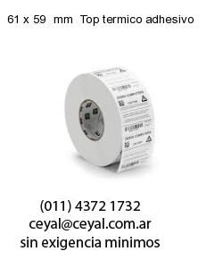 61 x 59  mm  Top termico adhesivo