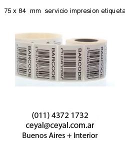 75 x 84  mm  servicio impresion etiquetas termicas