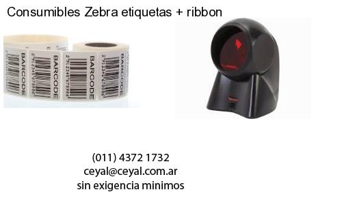 Consumibles Zebra etiquetas ribbon