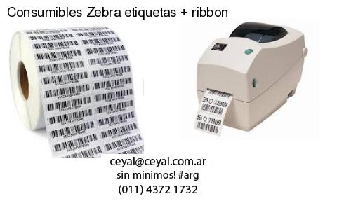 Consumibles Zebra etiquetas ribbon