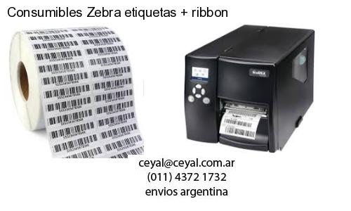 Consumibles Zebra etiquetas ribbon