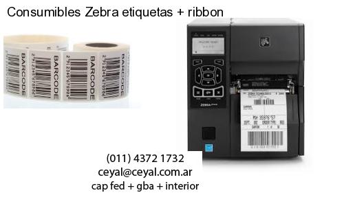 Consumibles Zebra etiquetas   ribbon