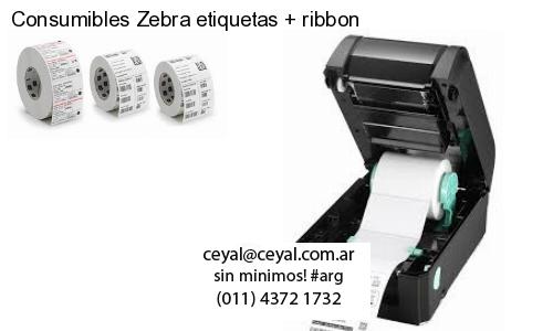 Consumibles Zebra etiquetas ribbon