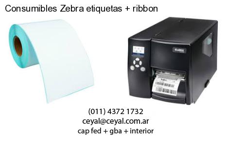 Consumibles Zebra etiquetas ribbon