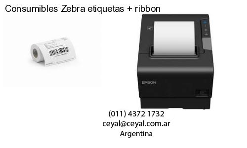 Consumibles Zebra etiquetas ribbon