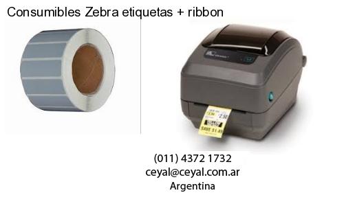 Consumibles Zebra etiquetas   ribbon
