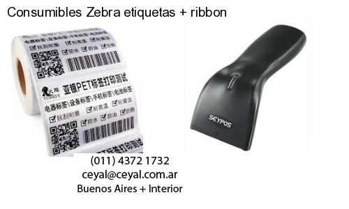 Consumibles Zebra etiquetas ribbon