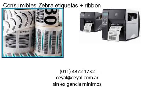Consumibles Zebra etiquetas   ribbon