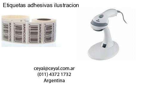 Etiquetas adhesivas ilustracion