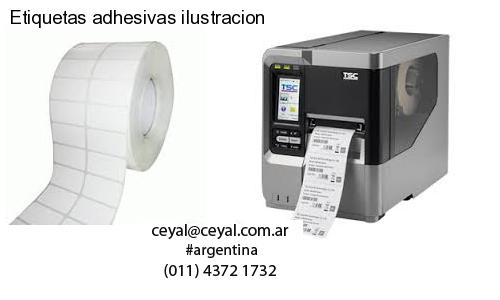 Etiquetas adhesivas ilustracion