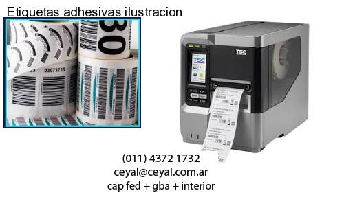 Etiquetas adhesivas ilustracion