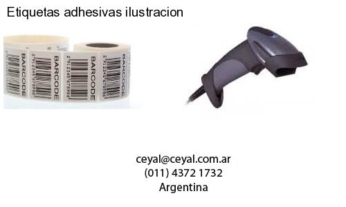 Etiquetas adhesivas ilustracion