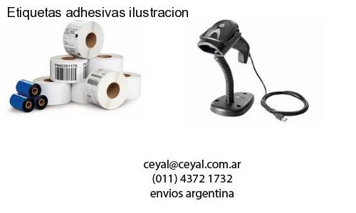 Etiquetas adhesivas ilustracion