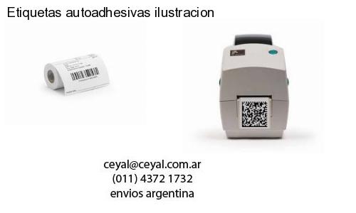 Etiquetas autoadhesivas ilustracion